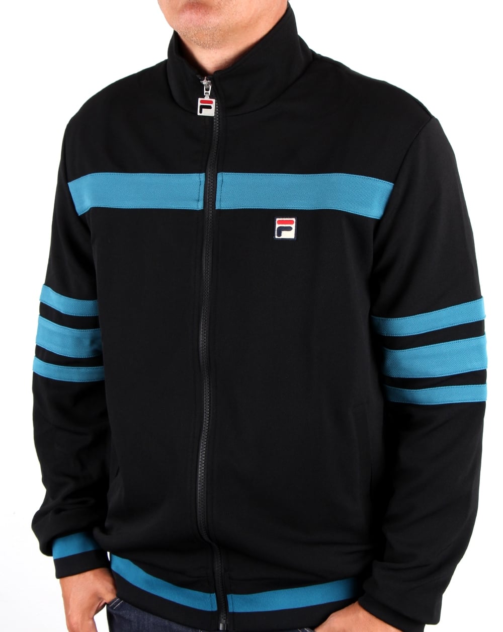Fila Vintage Courto Trainingsjacke Schwarz/Blau