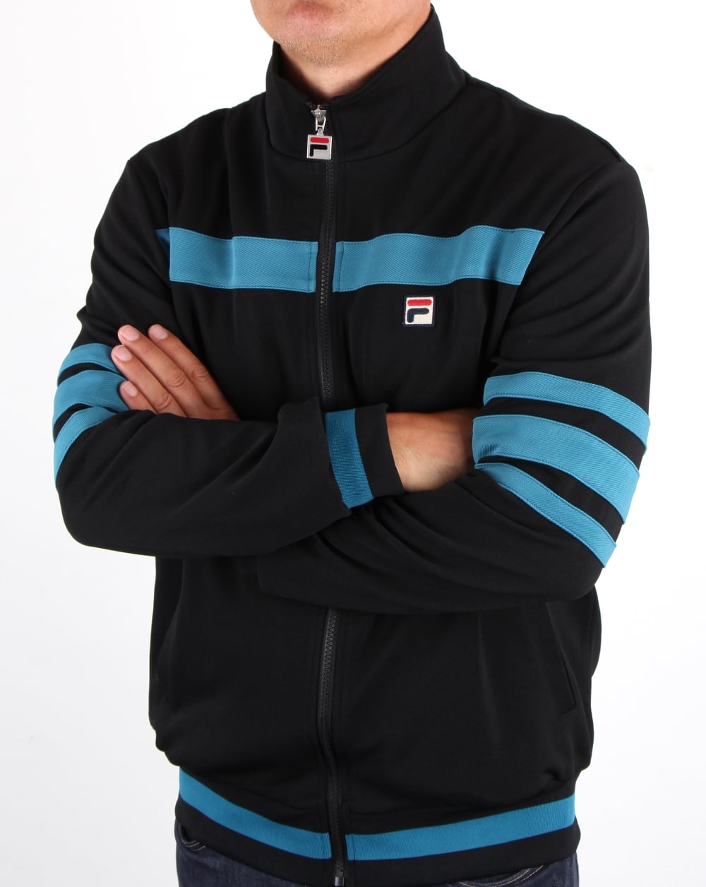Fila Vintage Courto Trainingsjacke Schwarz/Blau