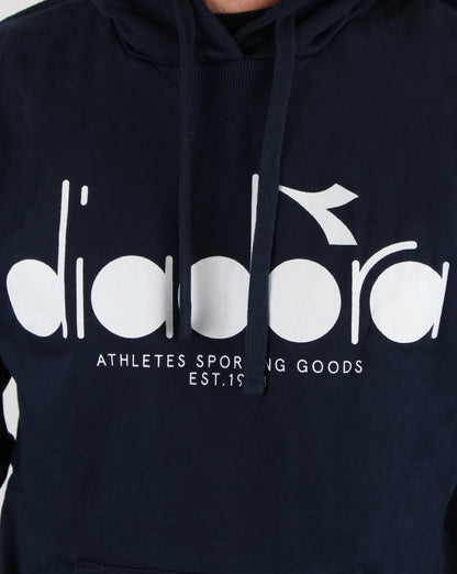 Diadora Logo Hoodie Blue Denim