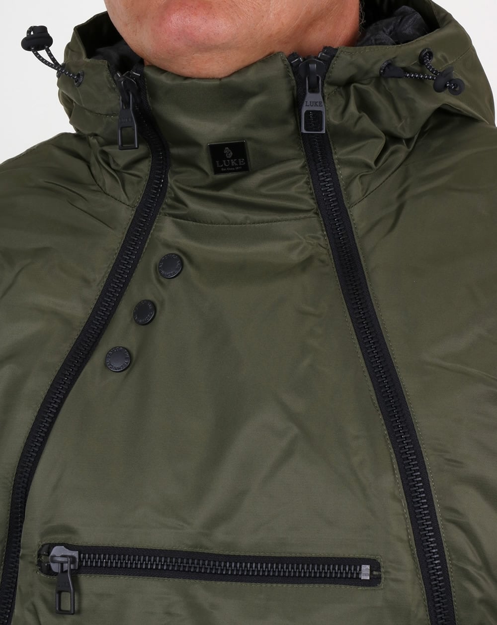 Luke Turvey Technische Jacke Khaki