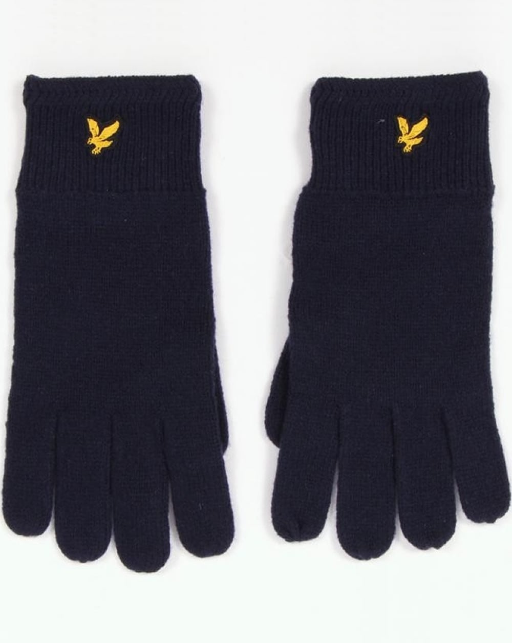 Lyle And Scott – Gerippte Handschuhe in Marineblau