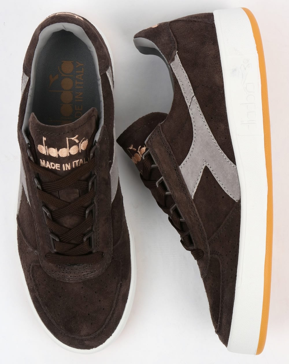 Diadora B Elite Italia Wildledertrainer Braun