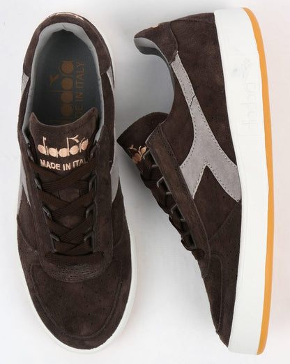 Diadora B Elite Italia Wildledertrainer Braun