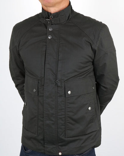 Pretty Green Garrat Wachsjacke Grün