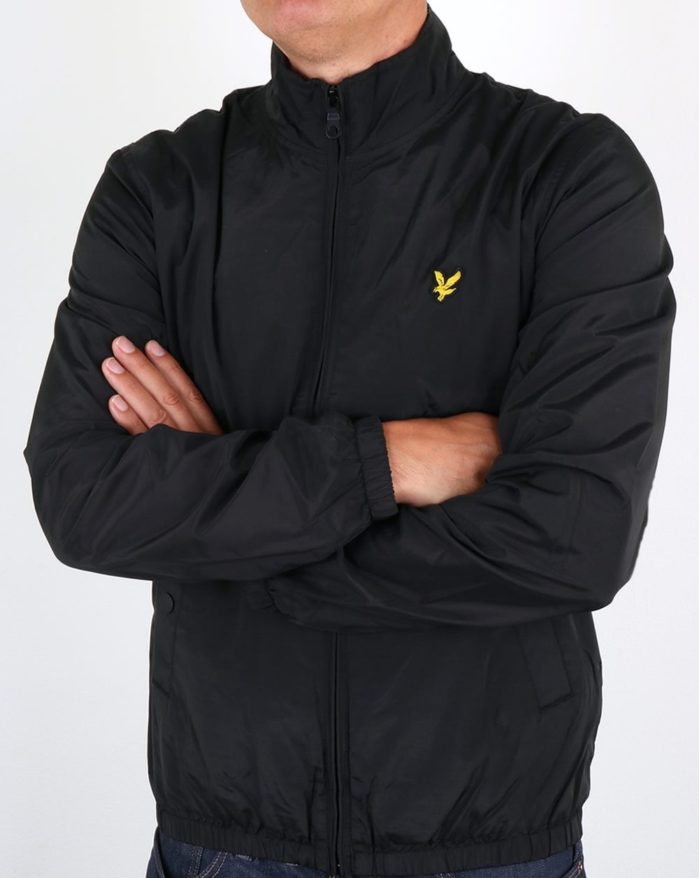 Lyle And Scott Jacke im Golfstil, echtes Schwarz