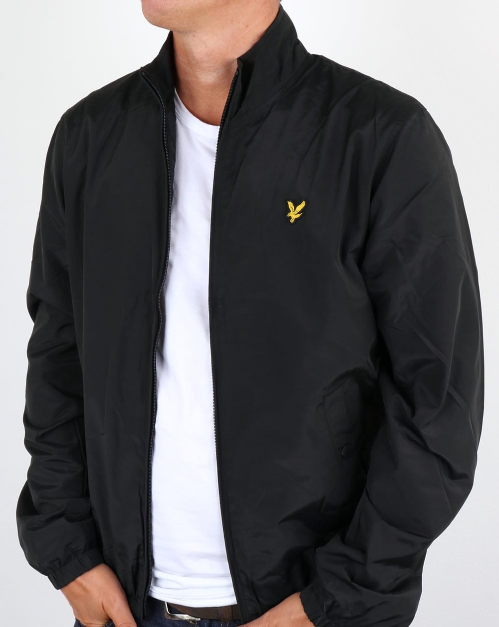 Lyle And Scott Jacke im Golfstil, echtes Schwarz