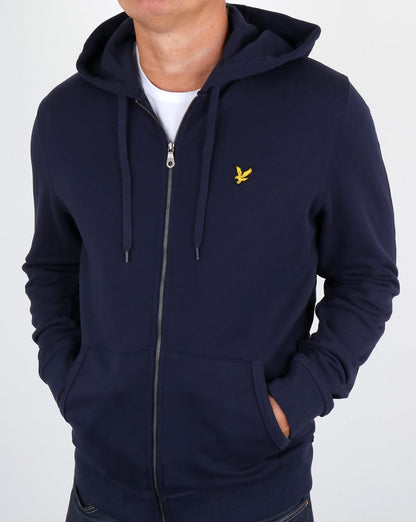 Lyle And Scott Kapuzenpullover mit durchgehendem Reißverschluss, Marineblau