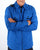 Ma.strum Pickerel Zip Through Overshirt Vibrant Blue