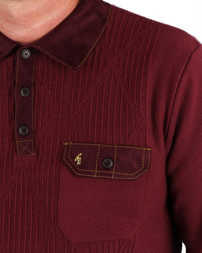 Gabicci Vintage Romero Kragenpullover Port