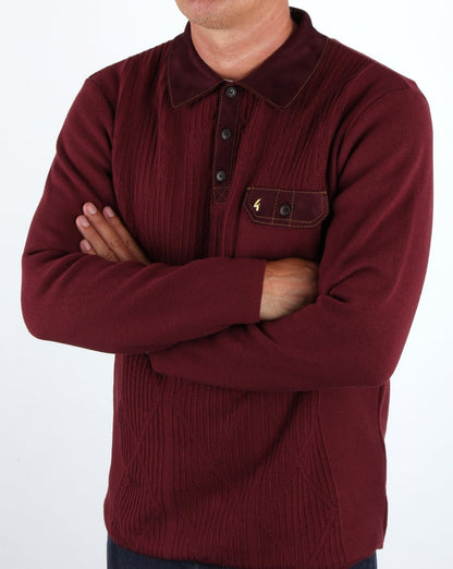Gabicci Vintage Romero Kragenpullover Port