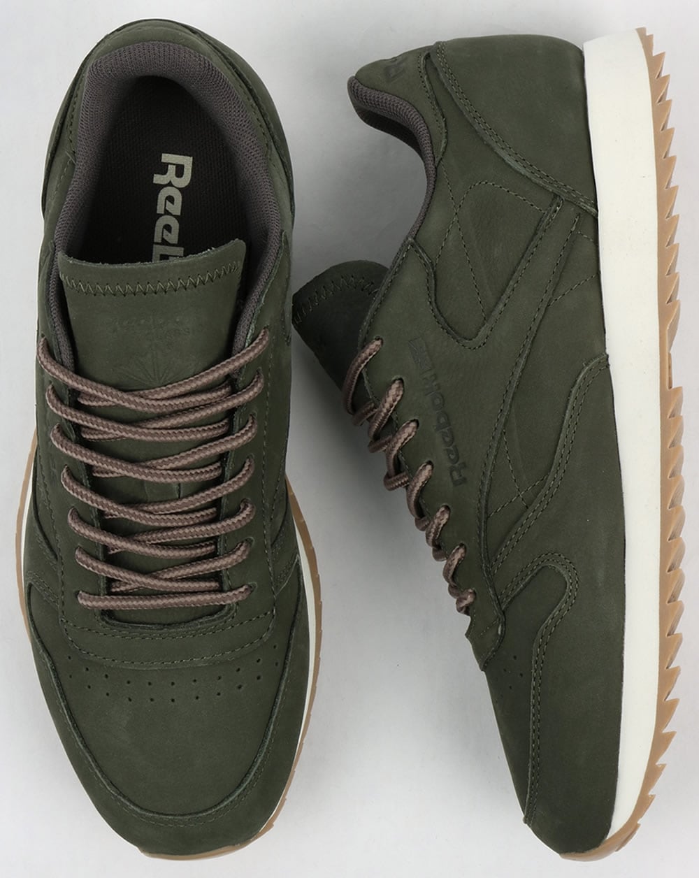 Reebok Classic Leather Ripple Sneakers Jägergrün/Grau