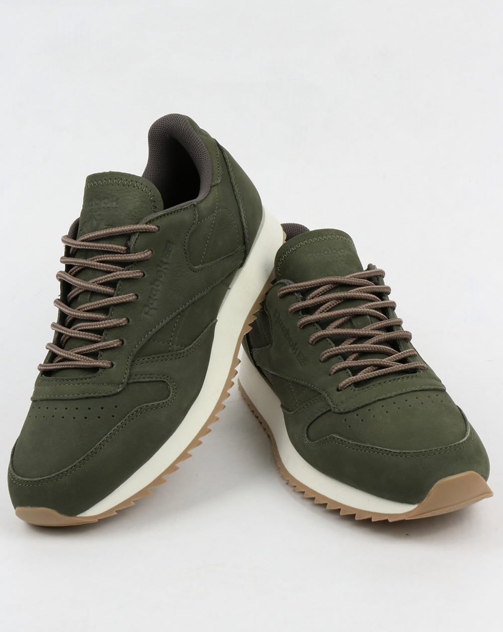 Reebok Classic Leather Ripple Sneakers Jägergrün/Grau