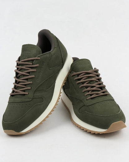 Reebok Classic Leather Ripple Sneakers Jägergrün/Grau
