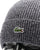 Lacoste Turn Up Ribbed Wool Beanie Mouline Navy