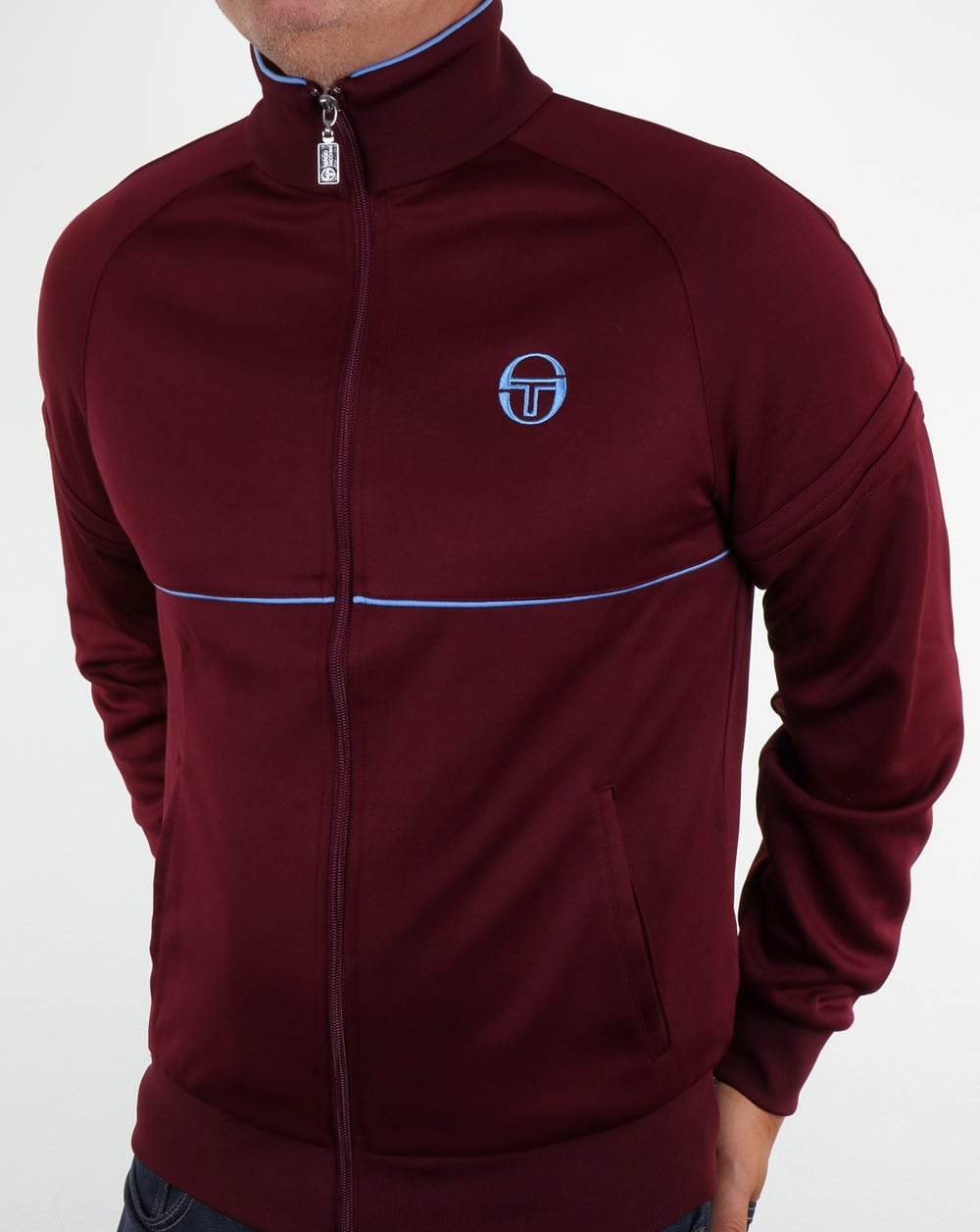 Sergio Tacchini Star Track Top Weinrot/Himmel