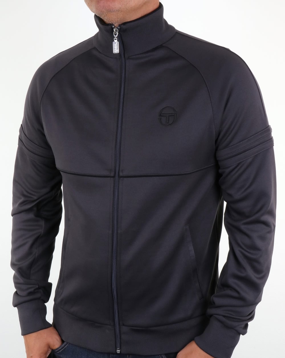 Sergio Tacchini Star Track Top Rauchgrau/Schwarz