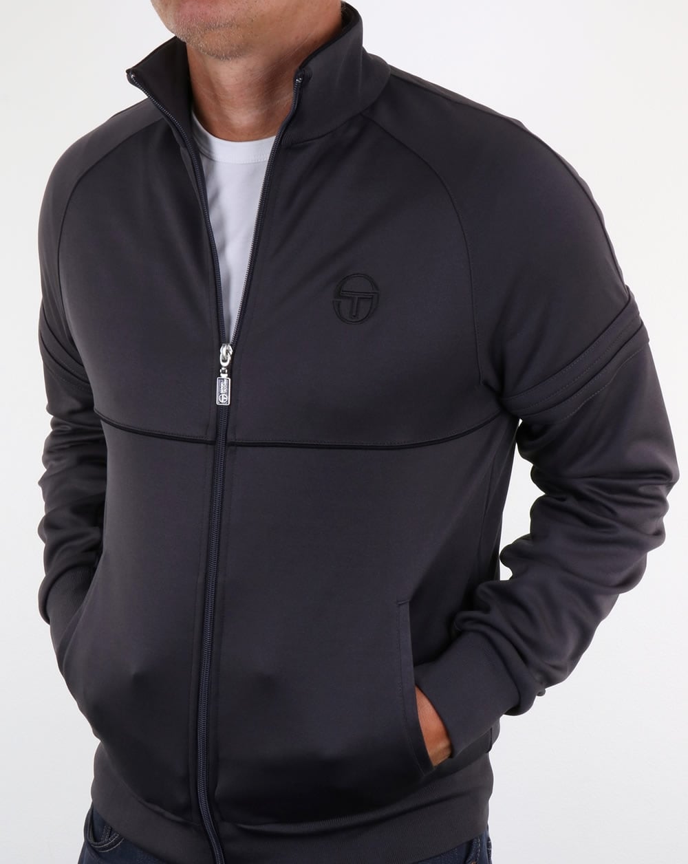 Sergio Tacchini Star Track Top Rauchgrau/Schwarz