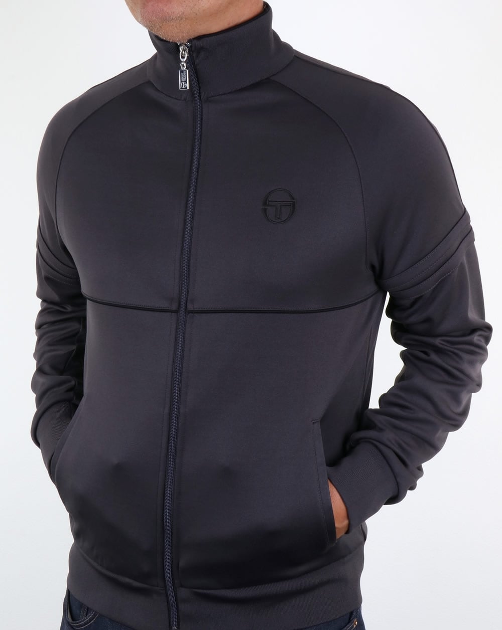Sergio Tacchini Star Track Top Rauchgrau/Schwarz