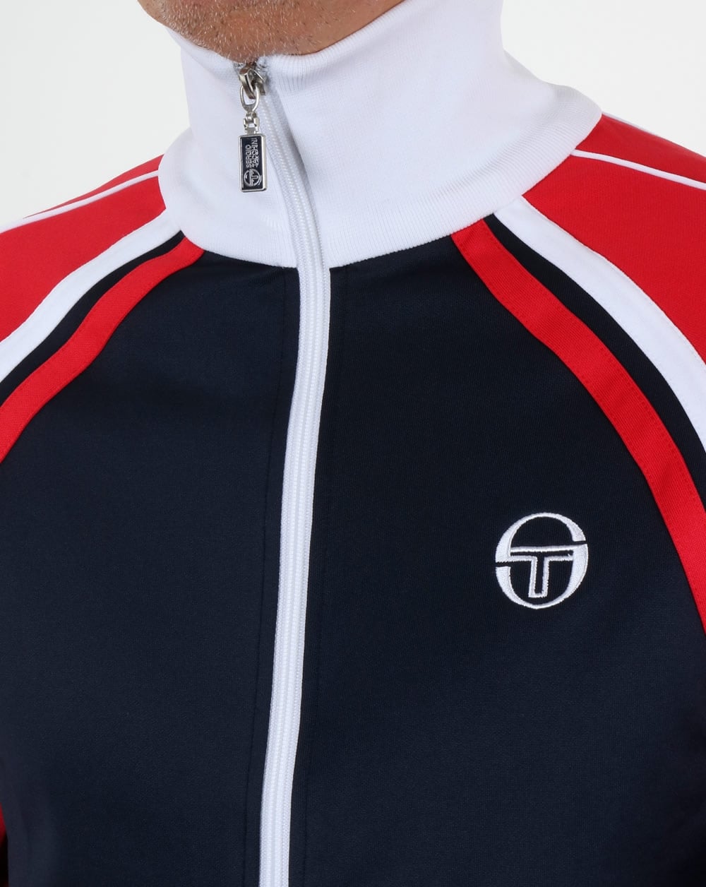 Sergio Tacchini Ghibli Trainingsoberteil Marineblau/Rot