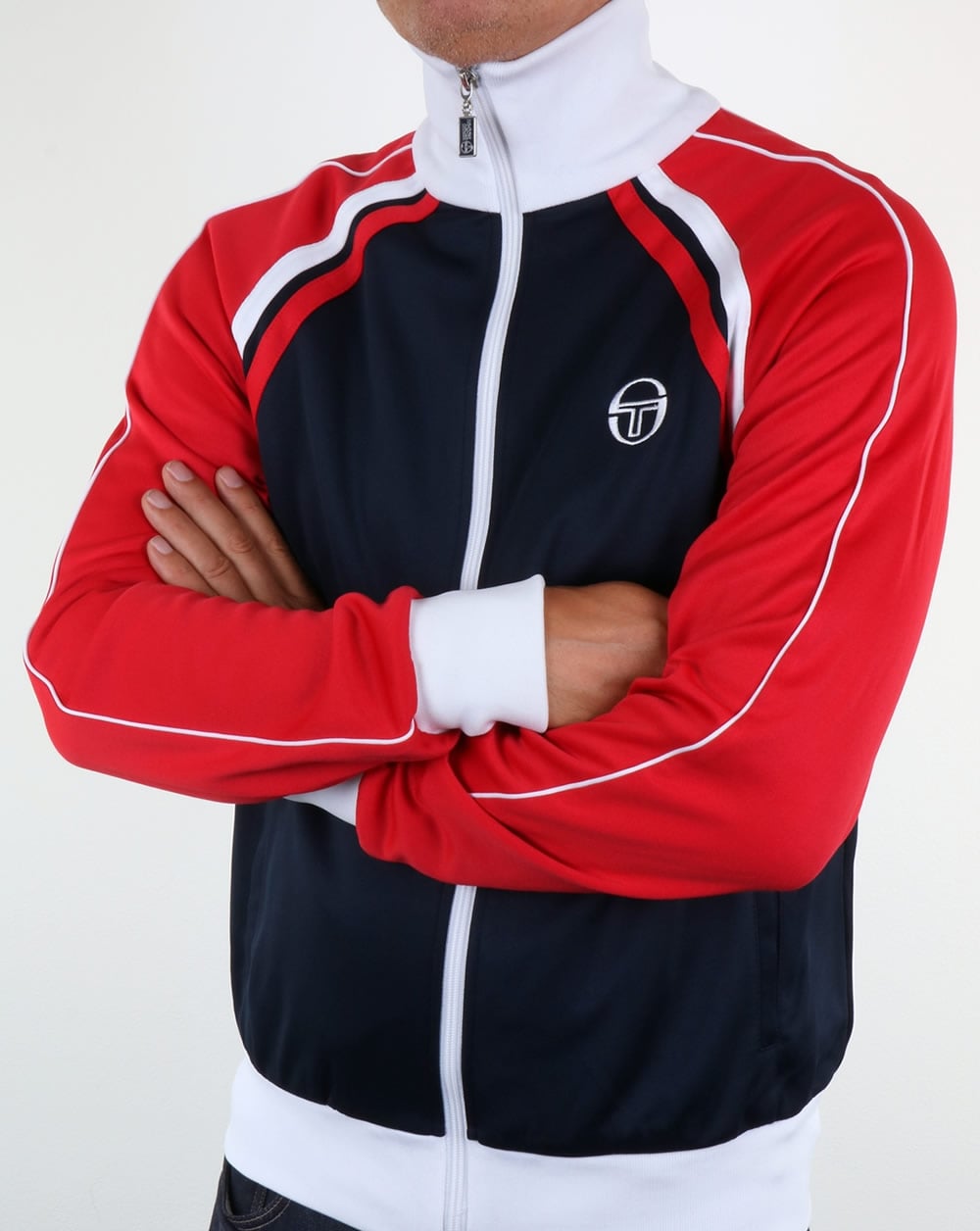 Sergio Tacchini Ghibli Trainingsoberteil Marineblau/Rot