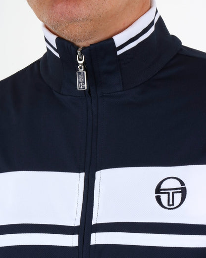 Sergio Tacchini Damarindo Trainingsoberteil Marineblau/Weiß