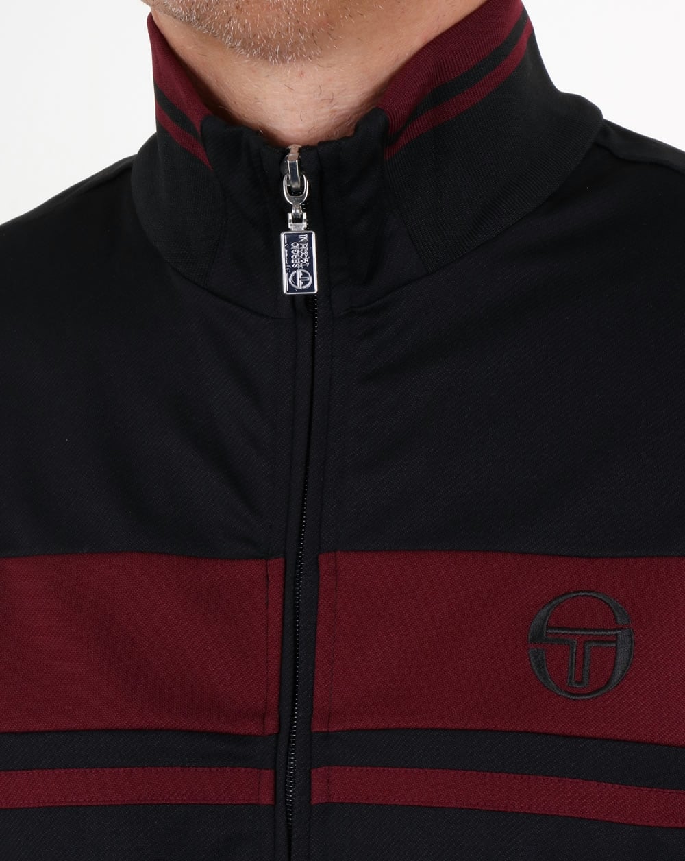 Sergio Tacchini Masters Trainingsjacke Schwarz/Burgund