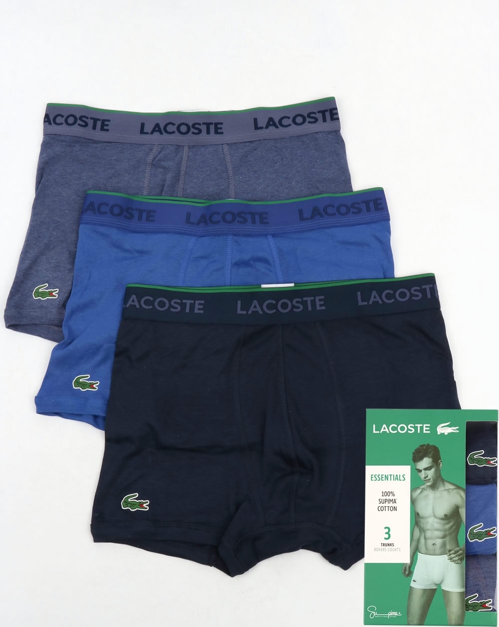 Lacoste Dreierpack Boxershorts Blau