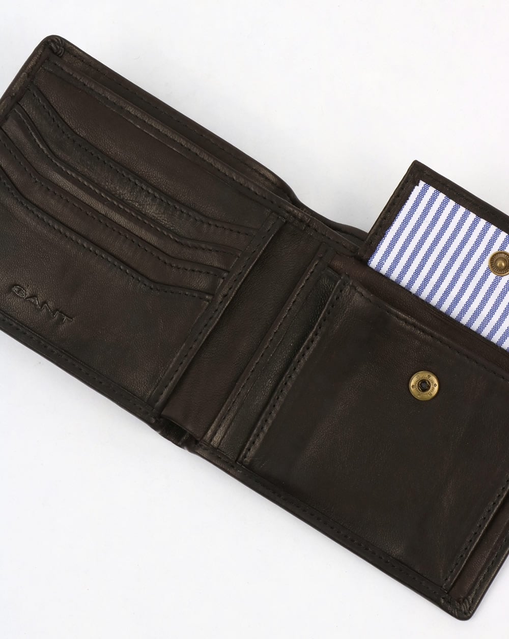 Gant Leder Geldbörse Schwarz Schlamm