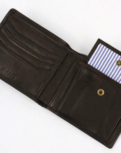Gant Leder Geldbörse Schwarz Schlamm