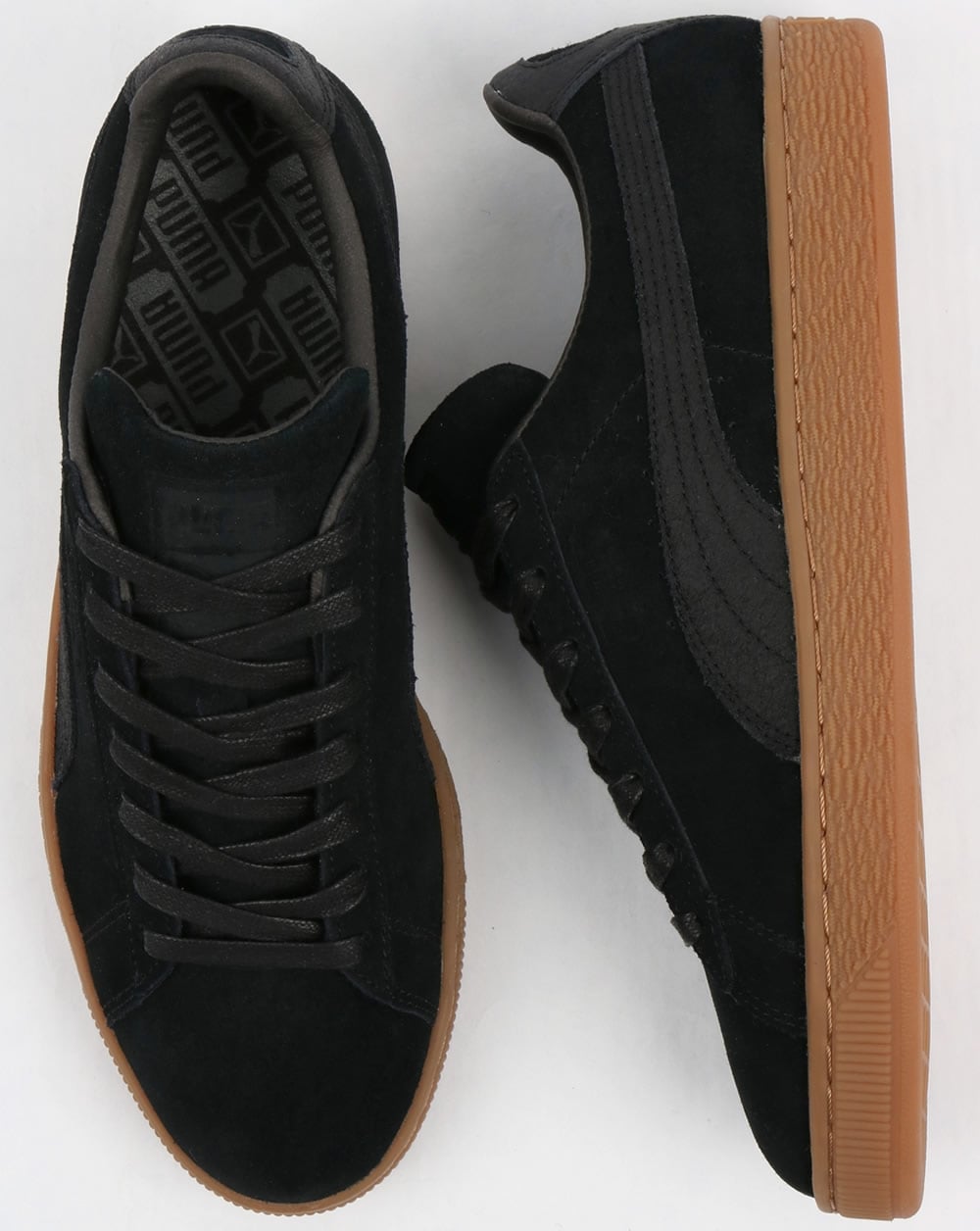 Puma Suede Classic Premium Sneaker Schwarz mit Gummisohle