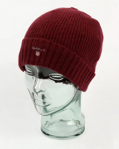 Gant Fleece Lined Beanie Lila Wein