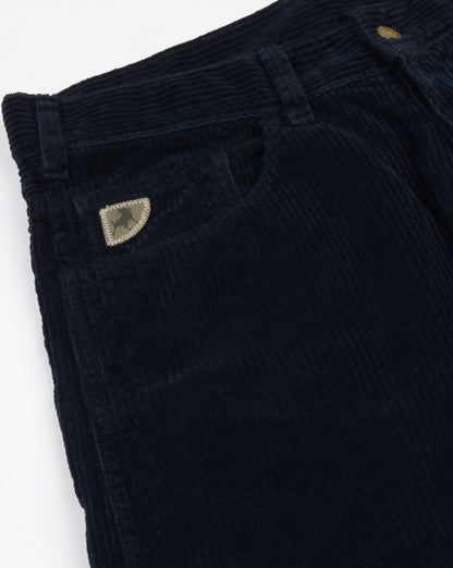 Lois Dallas Straight Jumbo Cordhose Navy