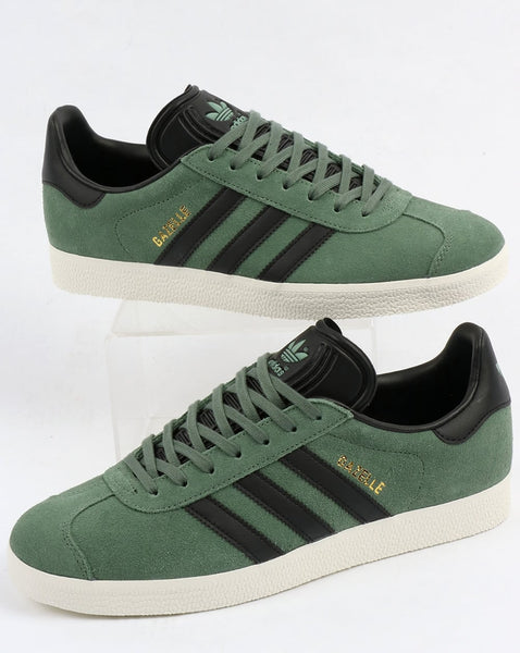 Adidas Gazelle Trainers Trace Green/Black