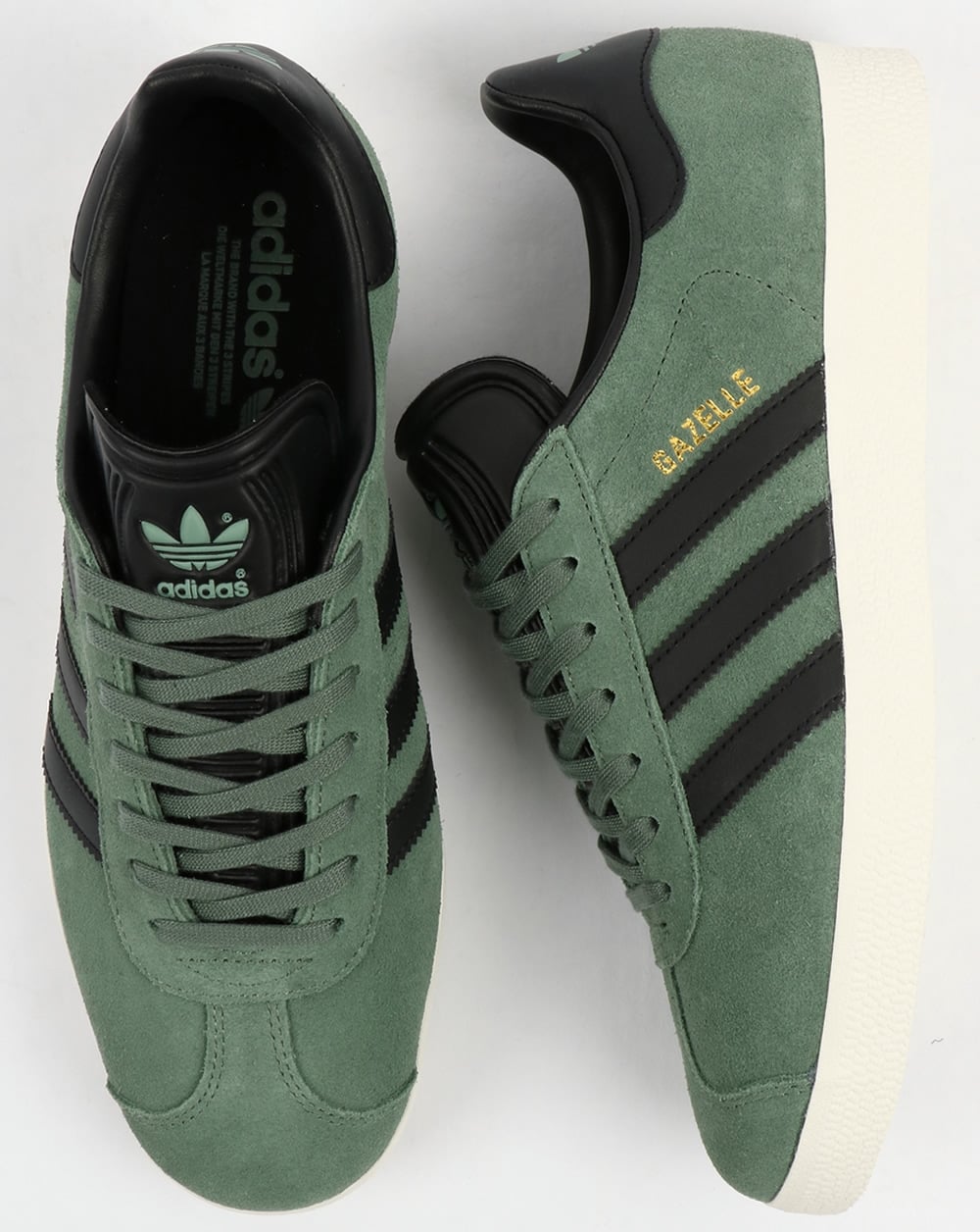 Adidas Gazelle Sneakers Trace Green/Schwarz