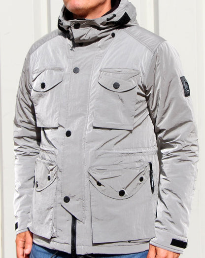 Marshall Artist Liquid Nylon Schneeparka Silber
