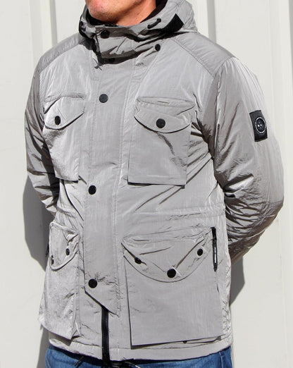 Marshall Artist Liquid Nylon Schneeparka Silber
