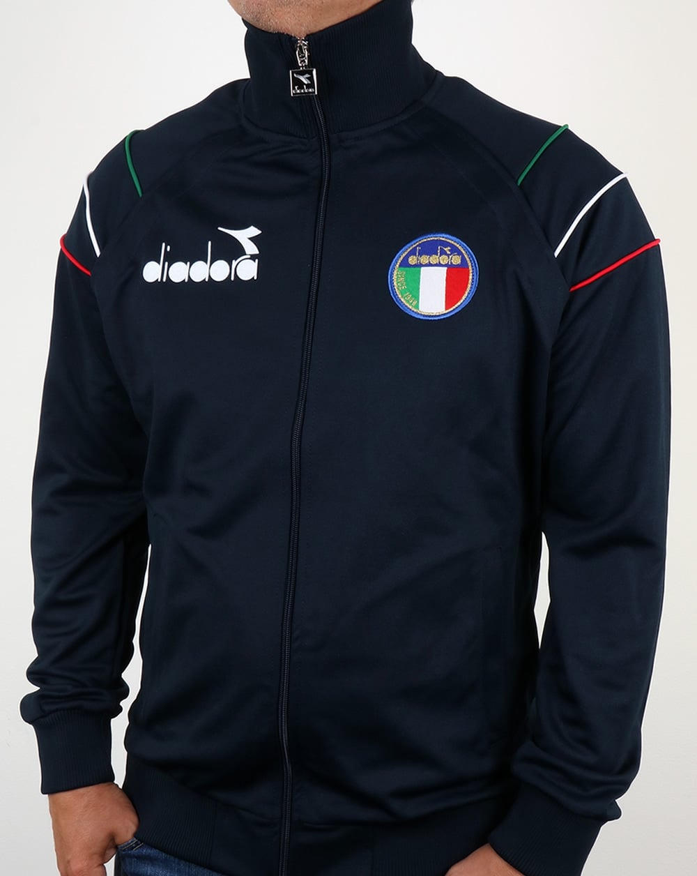 Diadora „80er-Trainingsjacke“ in Marineblau