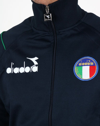 Diadora „80er-Trainingsjacke“ in Marineblau