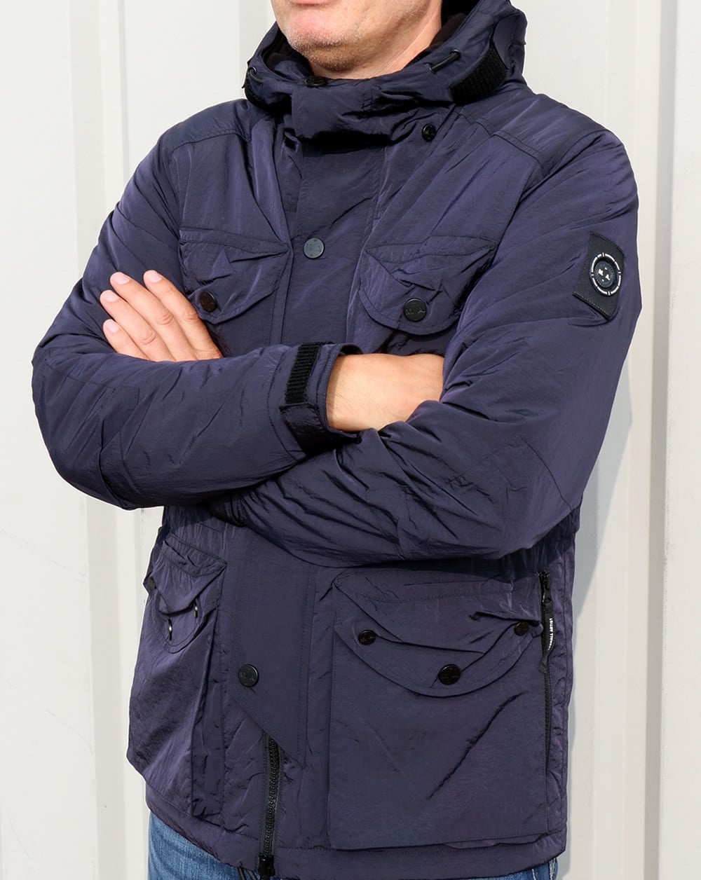 Marshall Artist Liquid Nylon Snow Parka Navy
