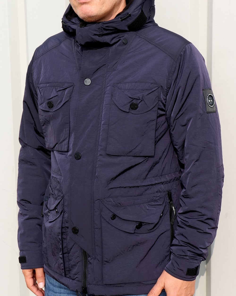 Marshall Artist Liquid Nylon Schneeparka, Marineblau