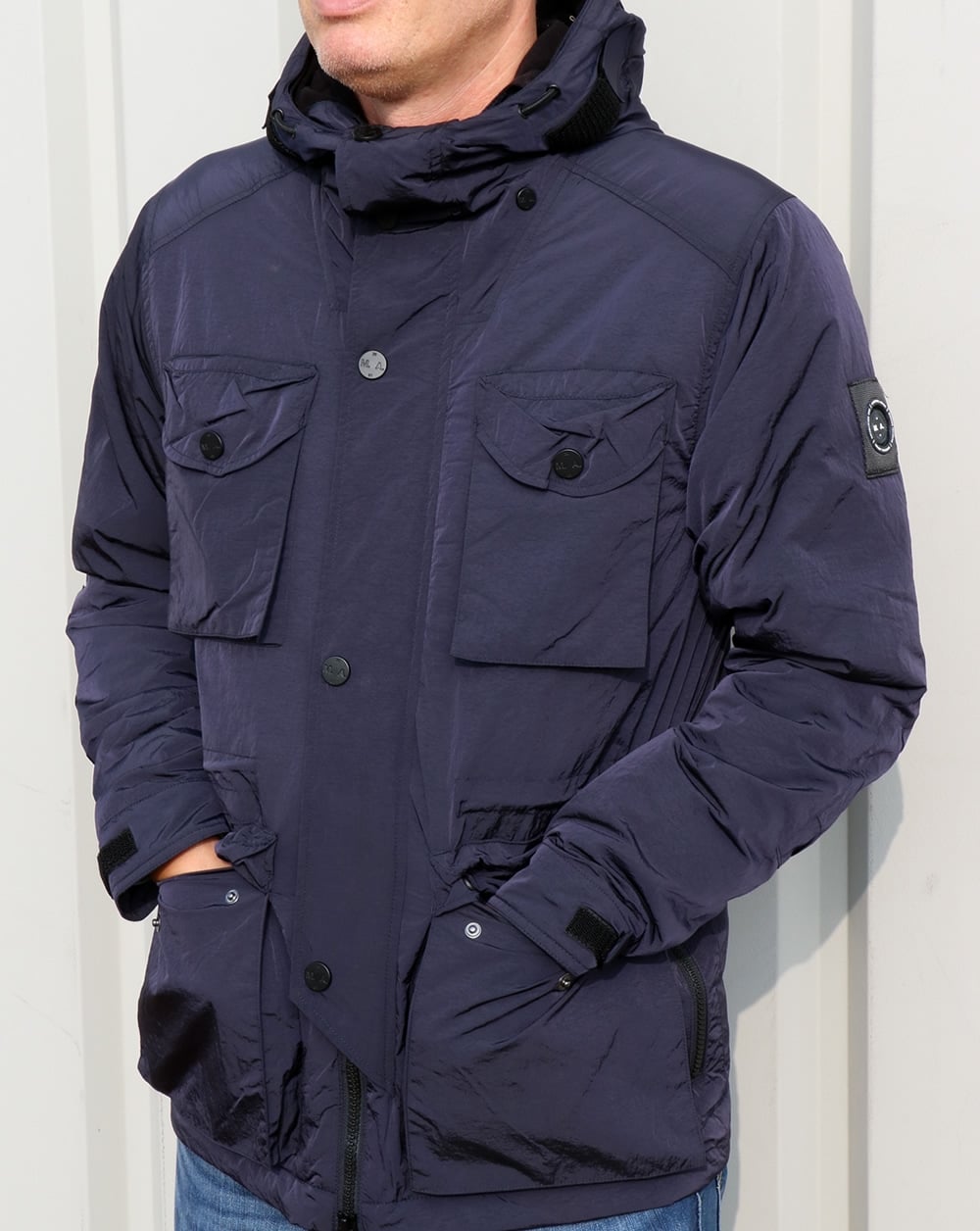 Marshall Artist Liquid Nylon Snow Parka Navy