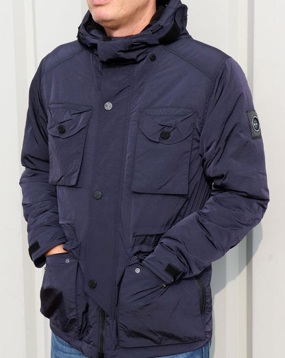 Marshall Artist Liquid Nylon Schneeparka, Marineblau