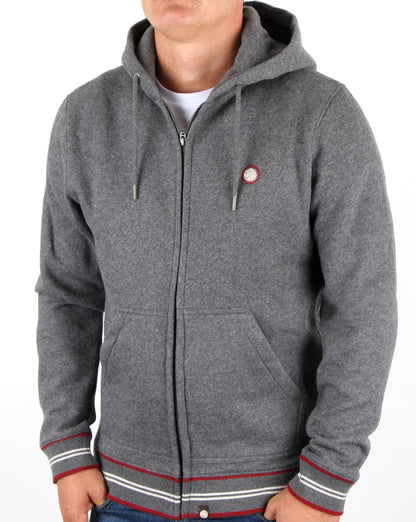 Pretty Green – Bradstock – Kapuzenpullover in Anthrazit