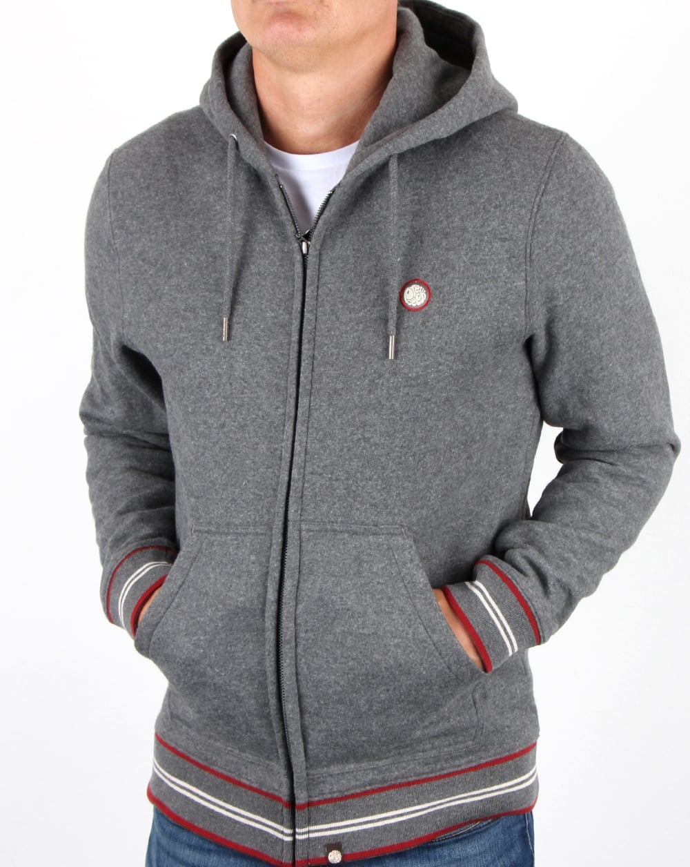 Pretty Green – Bradstock – Kapuzenpullover in Anthrazit