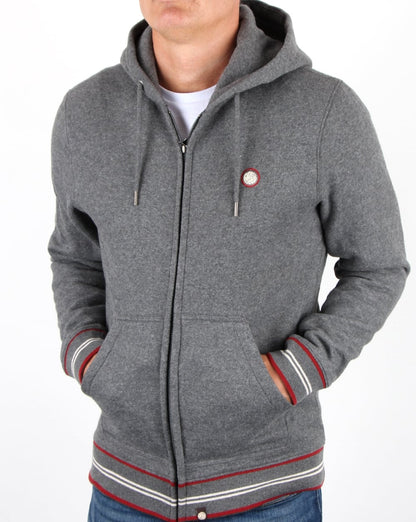 Pretty Green – Bradstock – Kapuzenpullover in Anthrazit