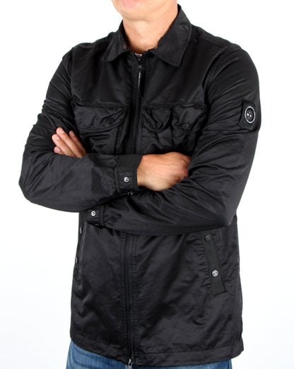 Marshall Artist Pigment Dyed Overshirt Schwarz