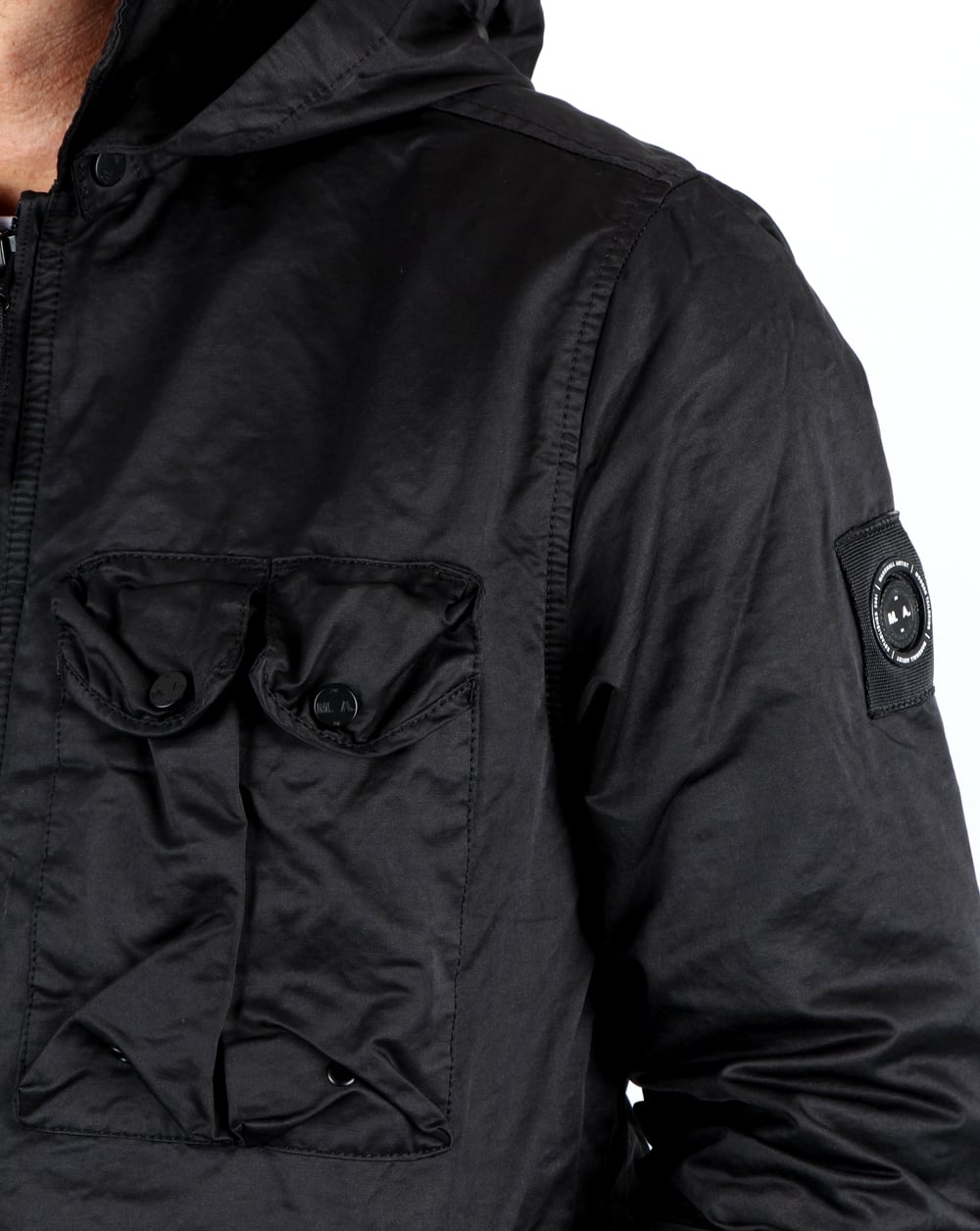 Marshall Artist Pigment Dyed Overshirt Schwarz