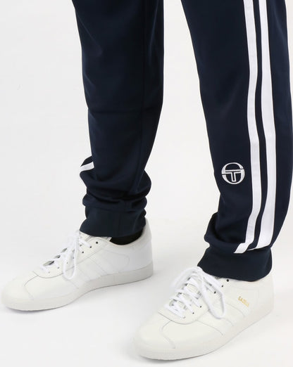 Sergio Tacchini 2-Streifen-Trainingshose, Marineblau