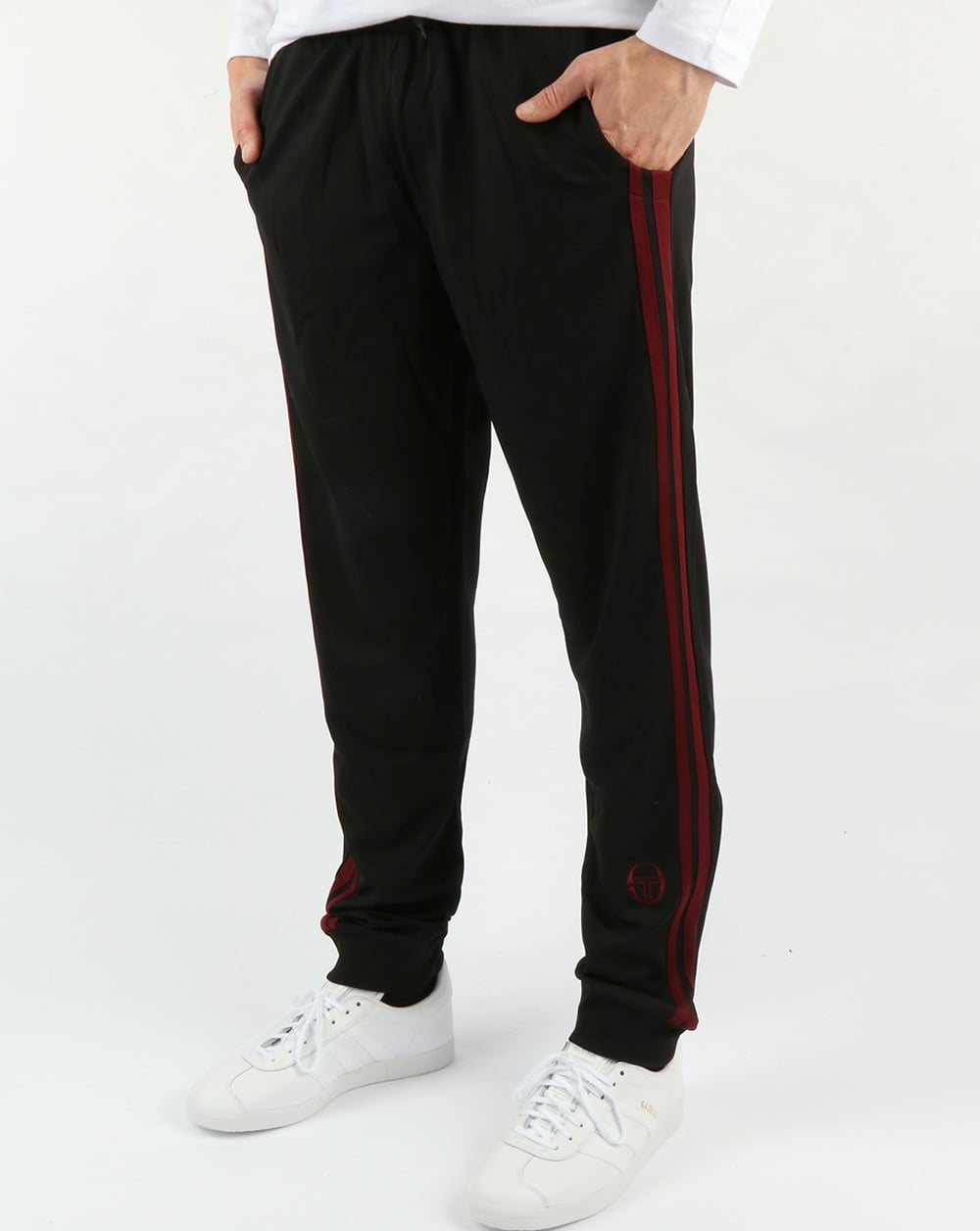 Sergio Tacchini Masters Trainingshose Schwarz/Burgund