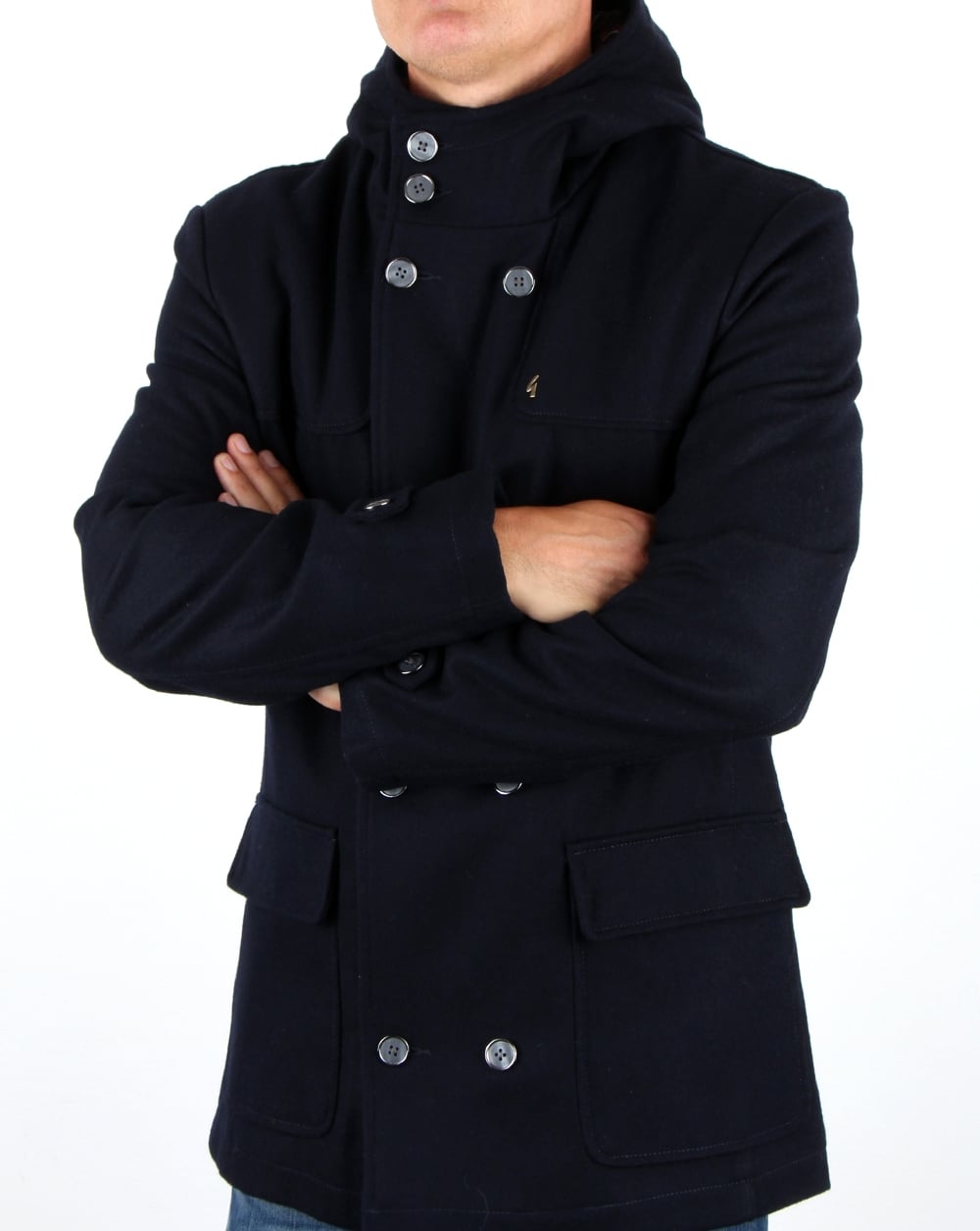 Gabicci Vintage Dufflecoat Marine